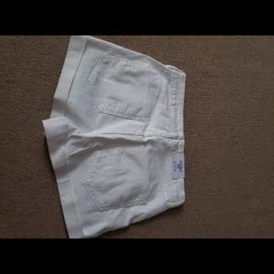 H&M white jean shorts